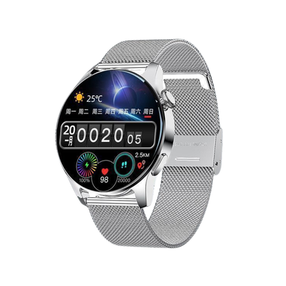 Classic Smartwatch with Health Tracking, Notifications, and Water Resistance – Elegant Design