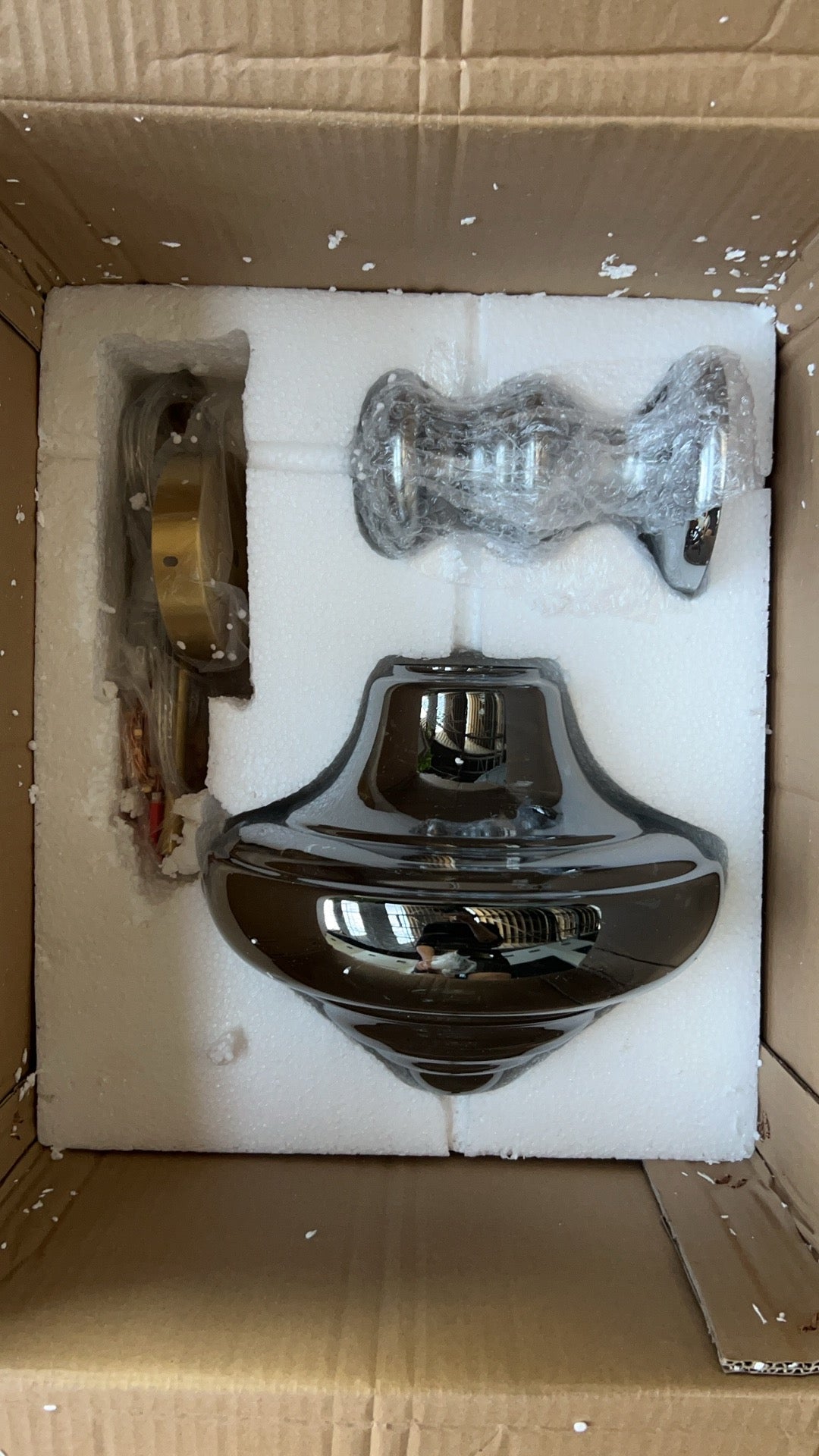 NebulaGlow - Lampe Suspendue Grise