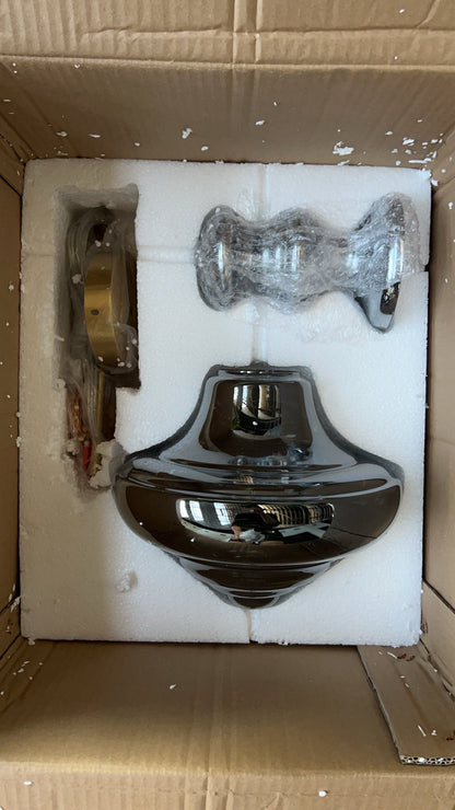 NebulaGlow - Lampe Suspendue Grise