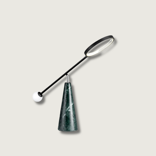 TriGlow – Geometric Table Lamp with Adjustable Swan Neck