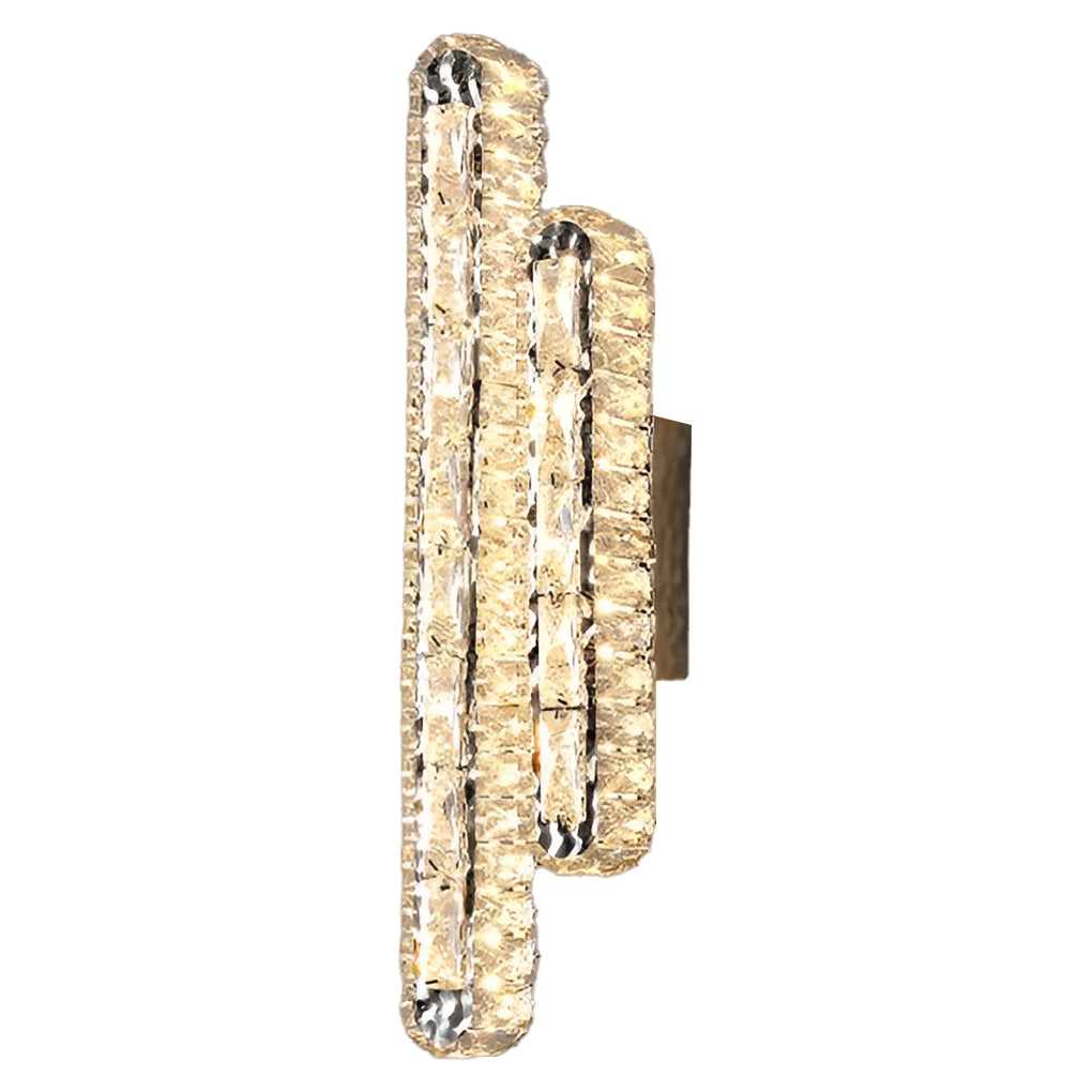 GlowElite – Crystal LED Wall Lamp with Elegant Dimming Control