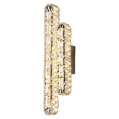 GlowElite – Crystal LED Wall Lamp with Elegant Dimming Control