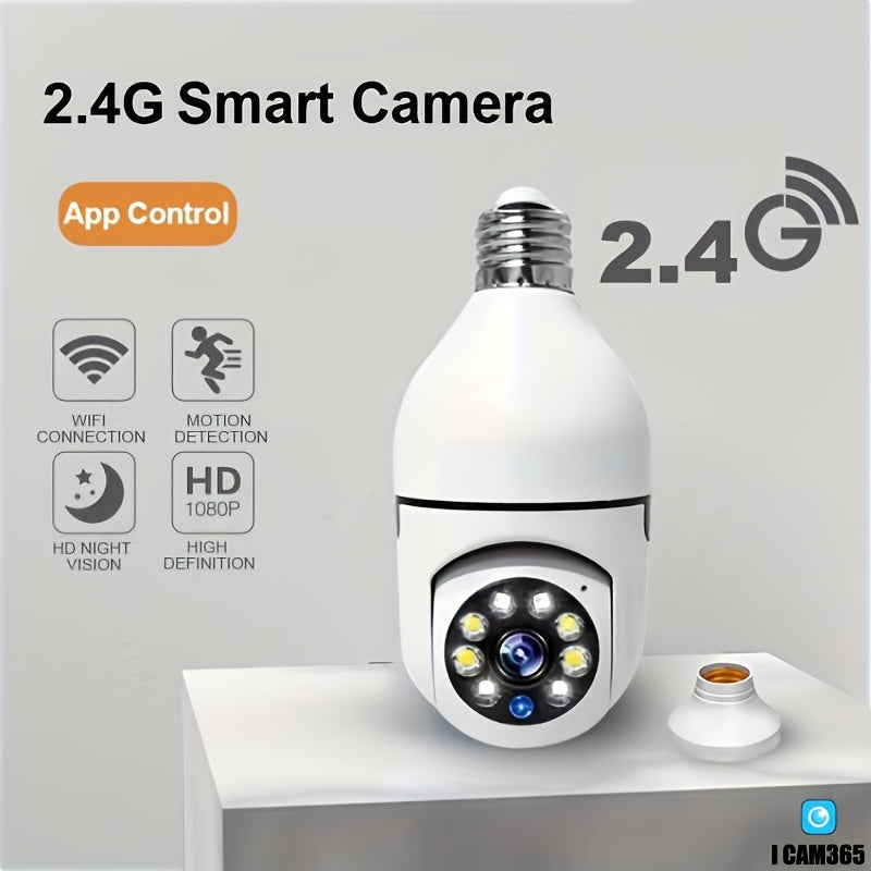 Smart Lamp Camera with HD Quality, Night Vision, and Two-Way Audio for Enhanced Home Security-4