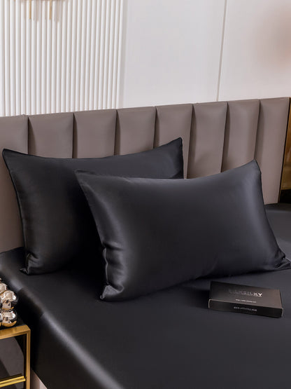 VelvetLuxe - Mulberry Silk Pillowcase Set with Envelope Closure