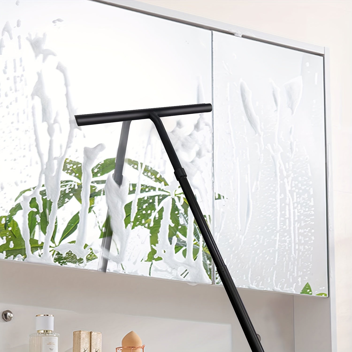 Telescopic Shower Wiper with Extendable 120 cm Handle – Streak-Free Wall and Floor Cleaning Tool-4