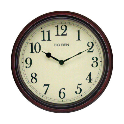 WoodenTick - Classic Brown Wall Clock
