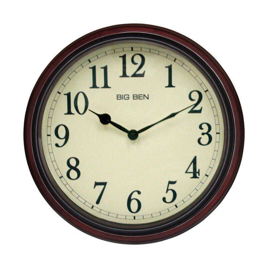WoodenTick - Classic Brown Wall Clock
