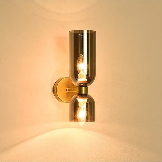 GlassAura – Dual-Layer Wall Lamp