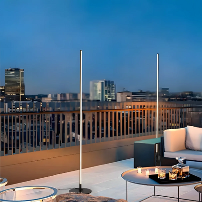 Modern Outdoor Solar Lights - Stylish Solar-Powered Garden Lamp with Wireless Charging-6