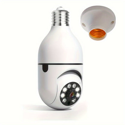 Smart Lamp Camera with HD Quality, Night Vision, and Two-Way Audio for Enhanced Home Security-1