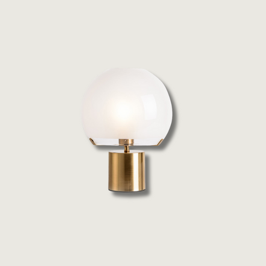 FusionGlow – Retro-inspireret bordlampe med glaskrop
