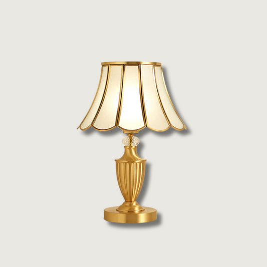 ChicLuxe – Minimalist Table Lamp with Gold Stem