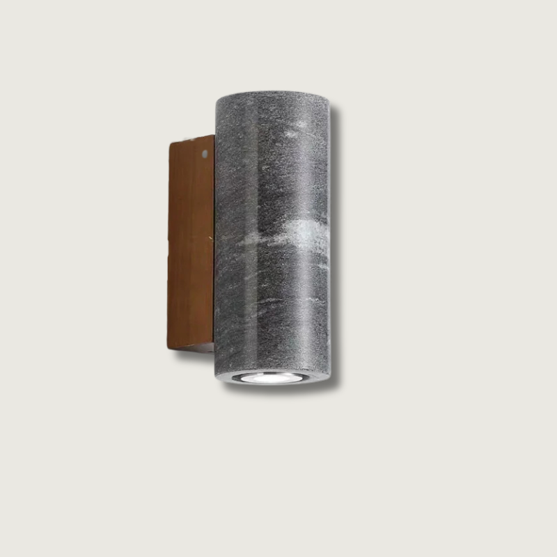 ZenBeam – Grey Wabi-Sabi Wall Lamp for Tranquil Ambience