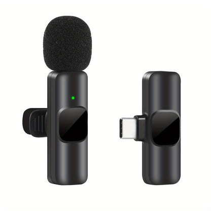 Wireless Lavalier Microphone for Video Recording and Live Streaming – Compact Design with High Sound Quality and USB-C Connection-2