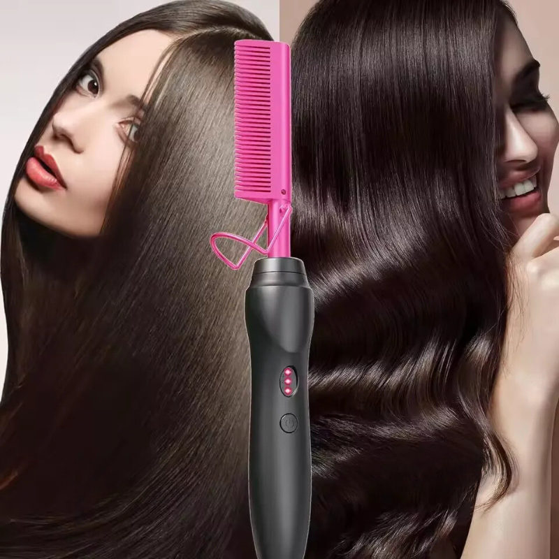 GlamPress - Portable Hair Styling & Beard Comb
