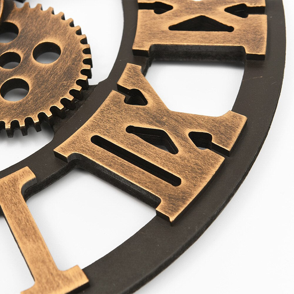 OpulentTick - Golden Wall Clock