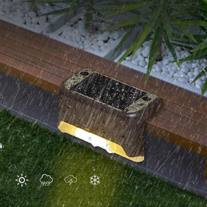 Solar Lights Outdoor - Weatherproof LED Wall Lamp for Driveways & Pathways-2