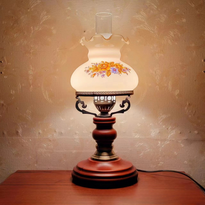LumaSophie – Classic Red-Brown Urn Table Lamp