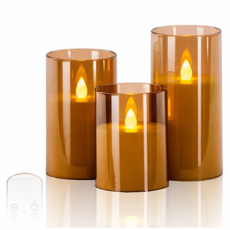 GlowLux - Decorative LED Flickering Candle Set