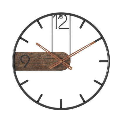 RusticTick - Steel and Walnut Wall Clock