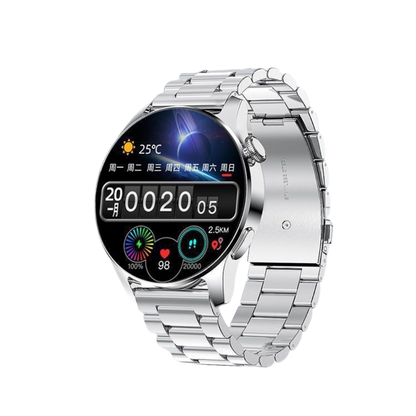 Classic Smartwatch with Health Tracking, Notifications, and Water Resistance – Elegant Design