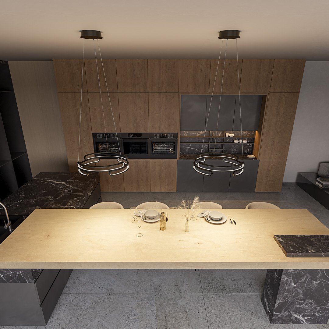 MetalAura - Lampe suspendue sophistiquée