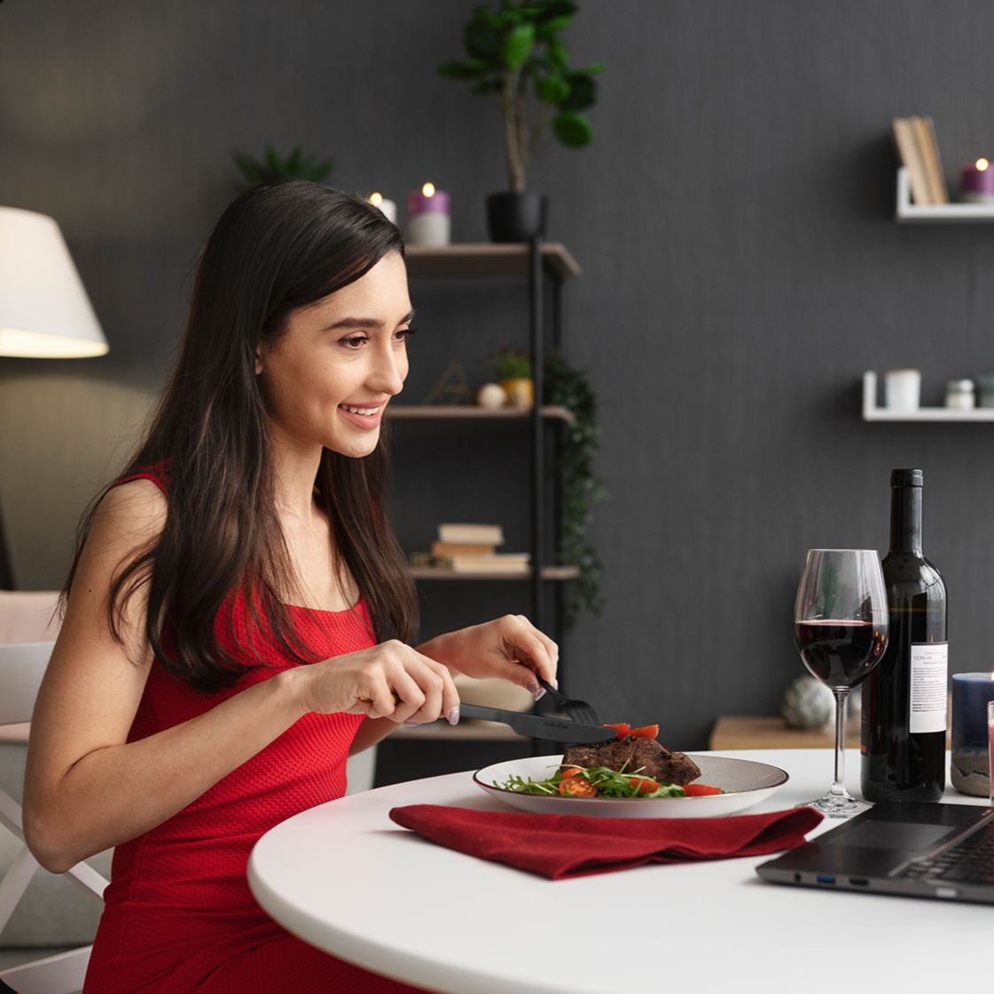 EclipseCutlery – Modernes Set aus schwarzem Edelstahl