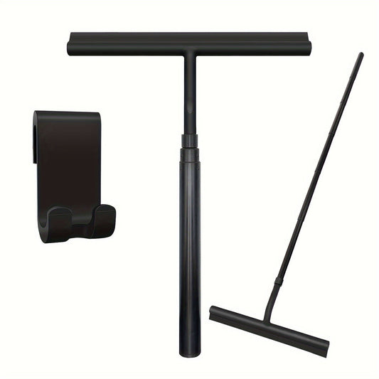 Telescopic Shower Wiper with Extendable 120 cm Handle – Streak-Free Wall and Floor Cleaning Tool-1