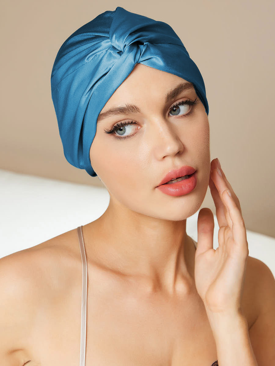 SilkRelax - Pure Silk Casual Sleep Cap for Night Comfort