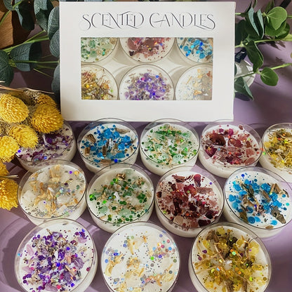 ScentedGem - Luxury Crystal-Infused Floral Candles