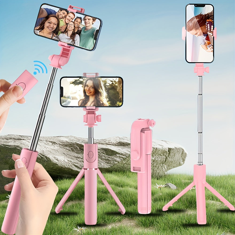 Flexible Selfie Stick with Wireless Remote Control and 360° Rotation – Compact Selfie Pole for iPhone and Travel-5