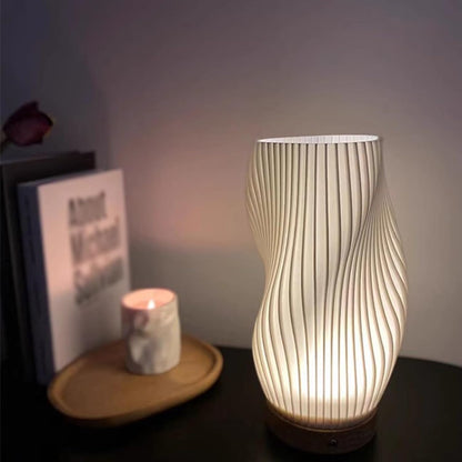 CalmGlow – Lampe de table Wave élégante