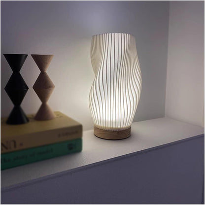 CalmGlow – Lampe de table Wave élégante