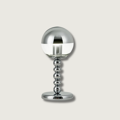 MirrorGlow – Minimalist Chrome Table Lamp
