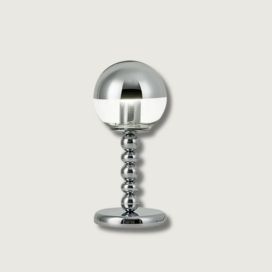MirrorGlow – Minimalist Chrome Table Lamp