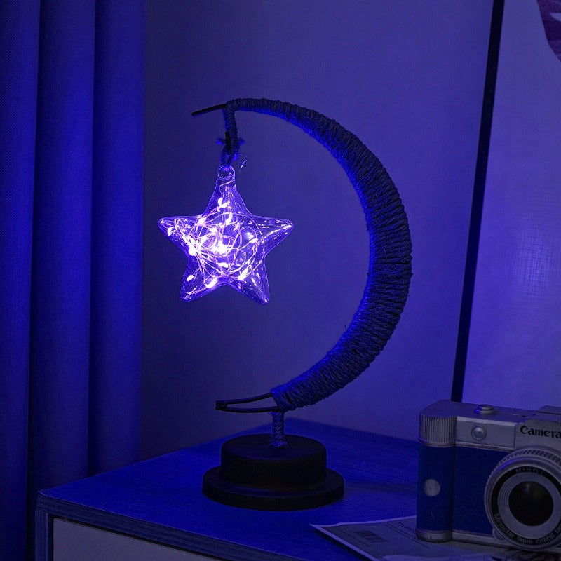 GlowLuna - Warm Glass Lunar Lamp