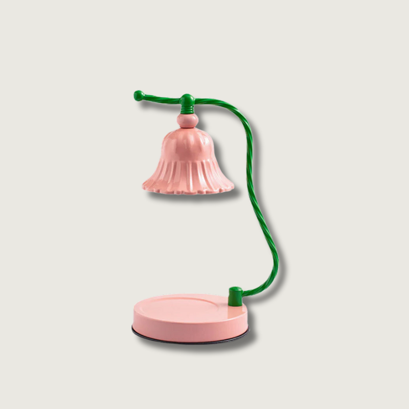 BloomAura – Charming Pink Glass Table Lamp