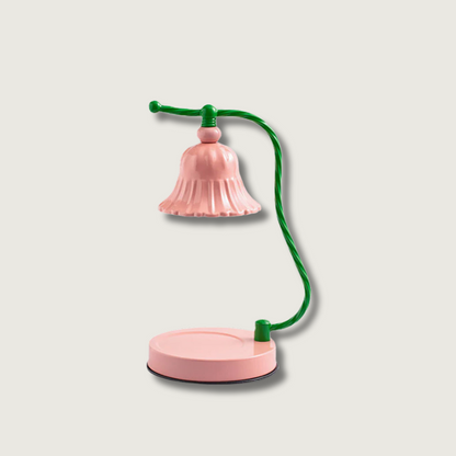 BloomAura – Charming Pink Glass Table Lamp