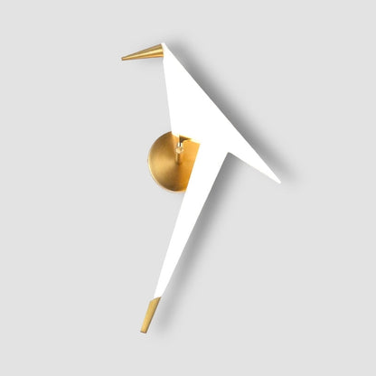 FeatherLuxe – Lámpara de Pared Inspirada en Aves para un Look Caprichoso