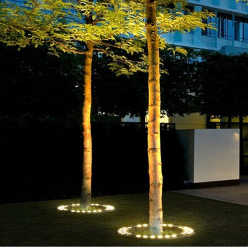 Elegant Outdoor Tree Spotlights - Warm White LED Garden Lights for Landscape Lighting-4