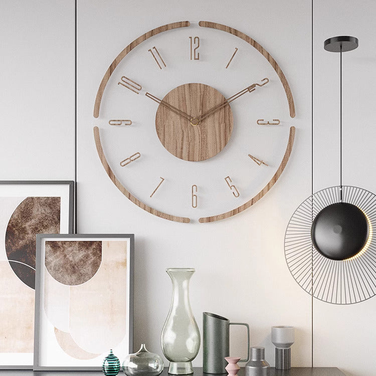 TimelessWood - Nordic Style Solid Wall Clock