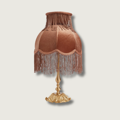 ElegantFringe – Modern Brass Lamp with Tassels
