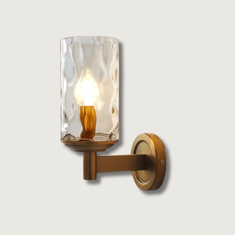 GoldenLume – Elegant Glass Wall Light for Luxurious Ambience