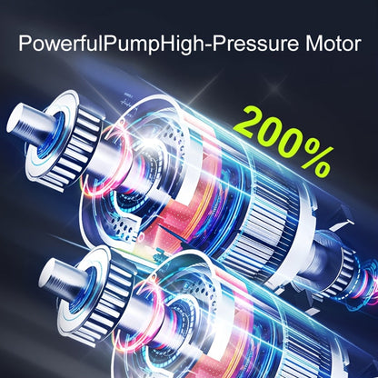 Portable Air Compressor with LCD Screen and LED Light – 150 PSI Inflator for Cars, Bikes, and Sports Equipment-5