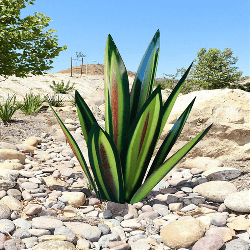 Handmade Waterproof Solar Agave Garden Lamp – Elegant Outdoor Solar Lights for Garden Illumination-3