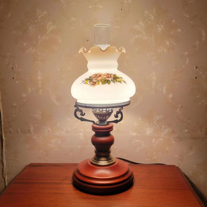 LumaSophie – Classic Red-Brown Urn Table Lamp