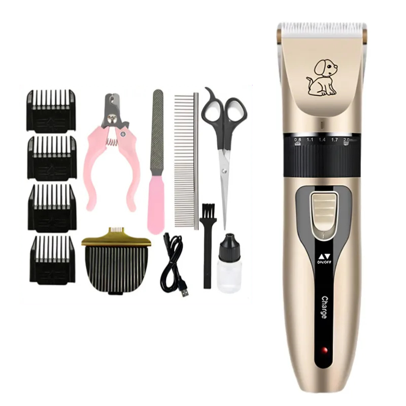 Whisper-Quiet Dog Grooming Clippers with Long-Lasting Battery and Precision Blades for Stress-Free Pet Care