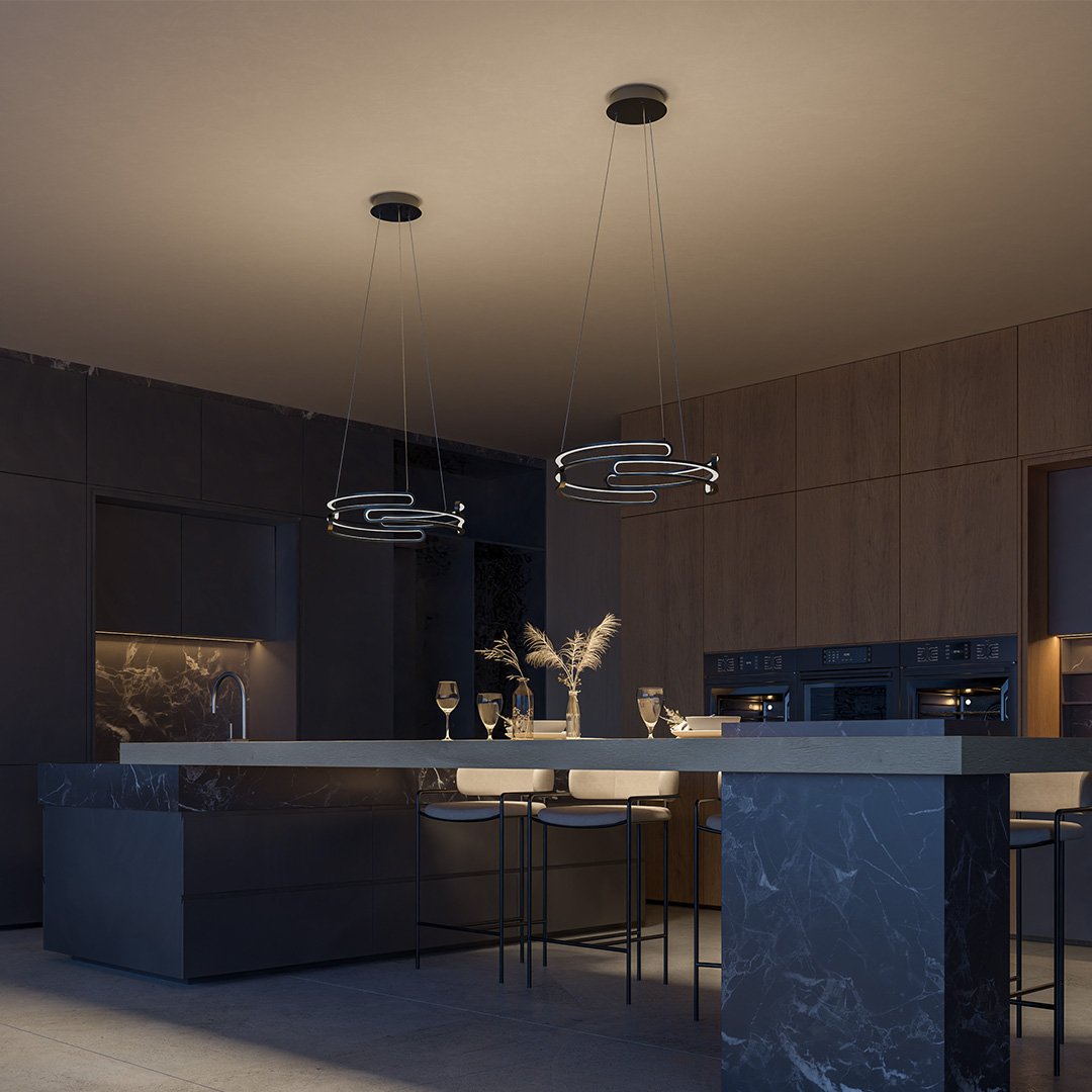 MetalAura - Lampe suspendue sophistiquée