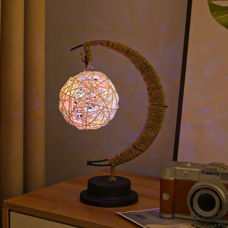 GlowLuna - Warm Glass Lunar Lamp