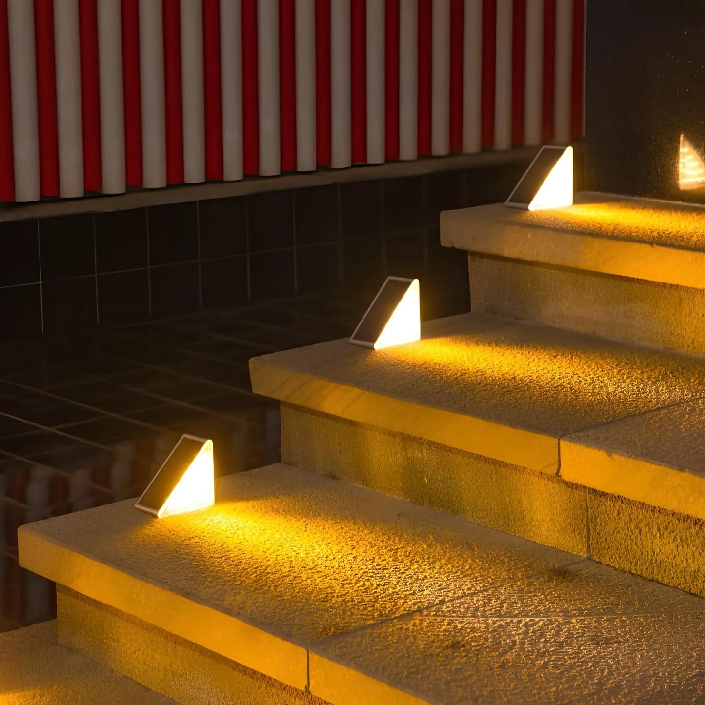 Solar Lights Outdoor - Energy-Efficient LED Stair Lighting for Safe Pathways-2